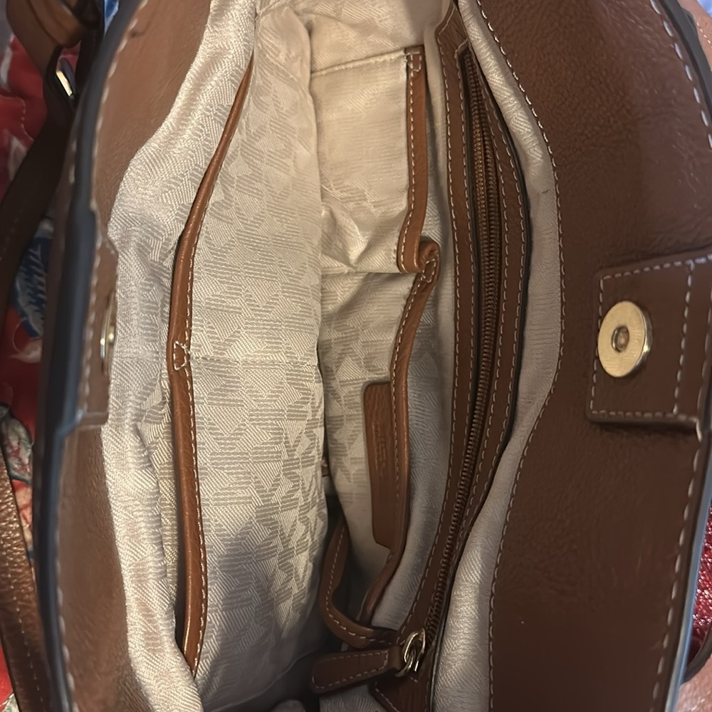 Michael Kors Tan and Gold Tote Bag - Picture 3 of 4